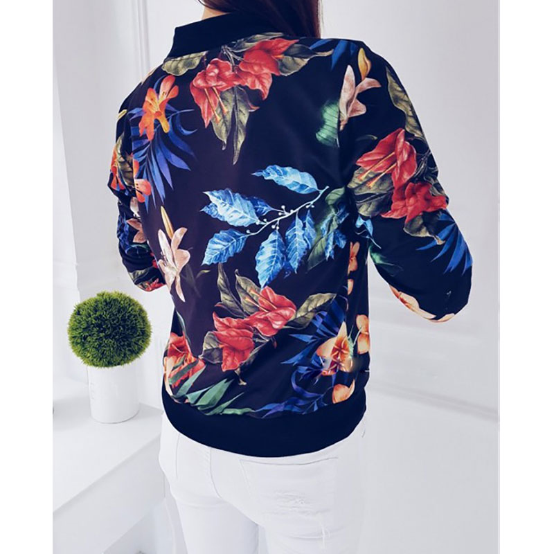 Wholesale Plant Print Long Sleeve Jacket Nihaojewelry display picture 7