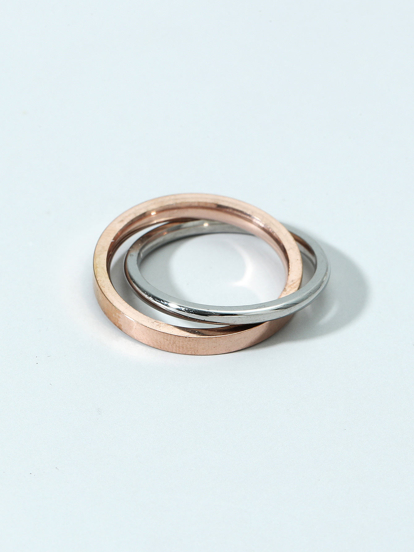 Vintage Smooth Titanium Steel Ring Wholesale Nihaojewelry display picture 2