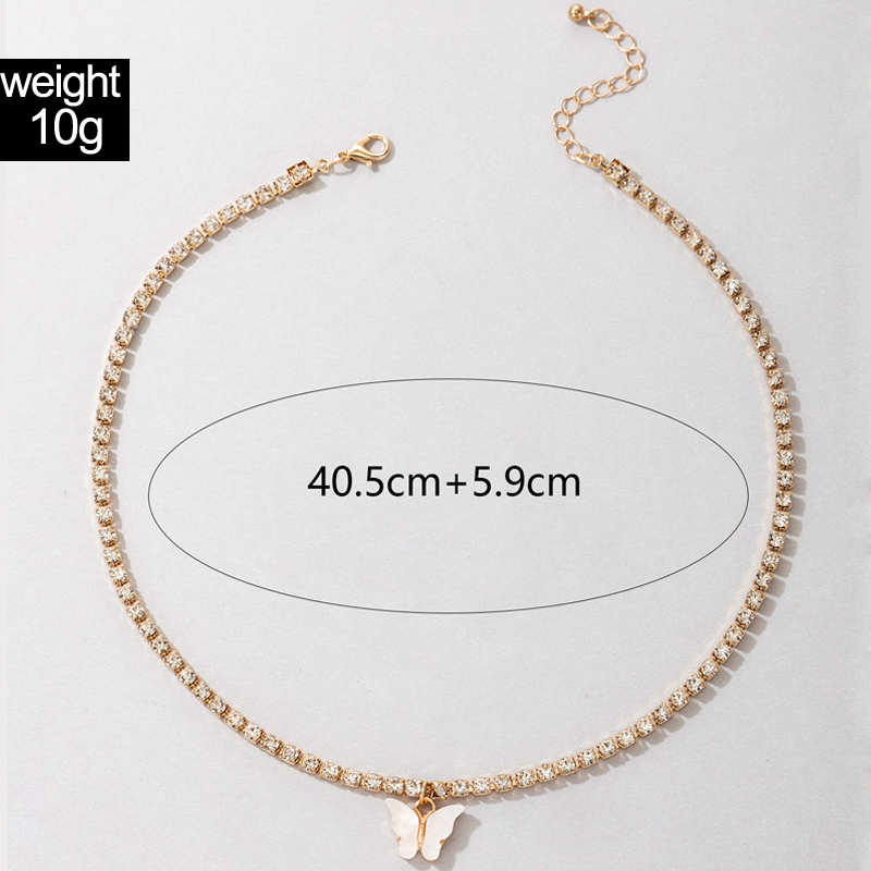 Wholesale Nouveau Pendentif Papillon De Mode Collier Plein De Diamants Nihaojewelry display picture 6