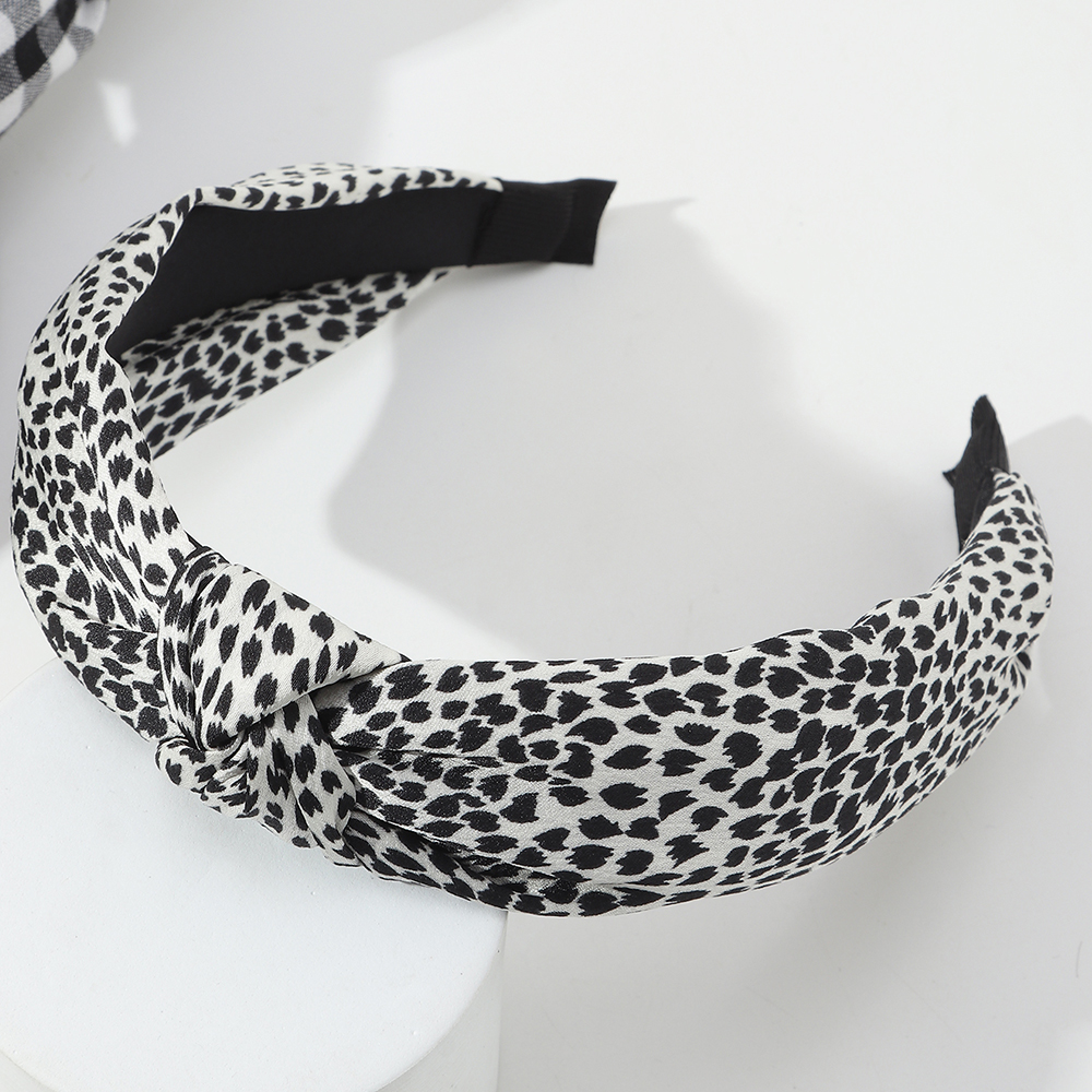 Leopard Check Pattern Headband Wholesale Nihaojewelry display picture 4