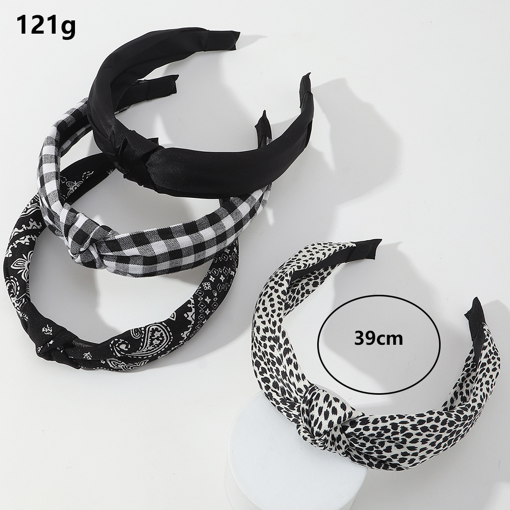 Leopard Check Pattern Headband Wholesale Nihaojewelry display picture 5