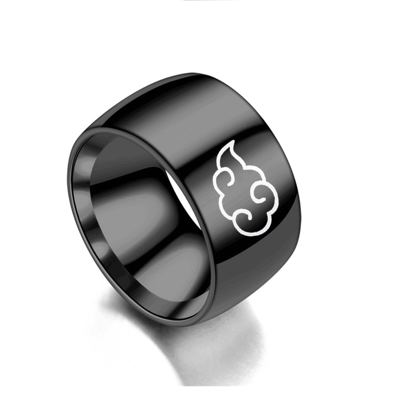 New Simple Fashion Cloud Pattern Stainless Steel Wide Ring Wholesale Nihaojewelry display picture 1