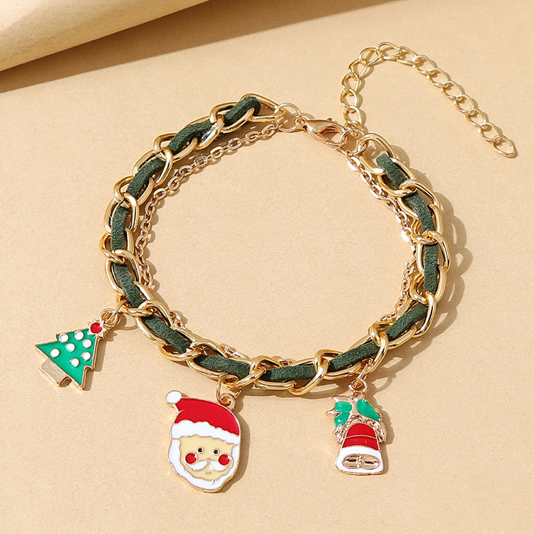 Christmas Series Simple Santa Claus Bracelet Wholesale Nihaojewelry display picture 1