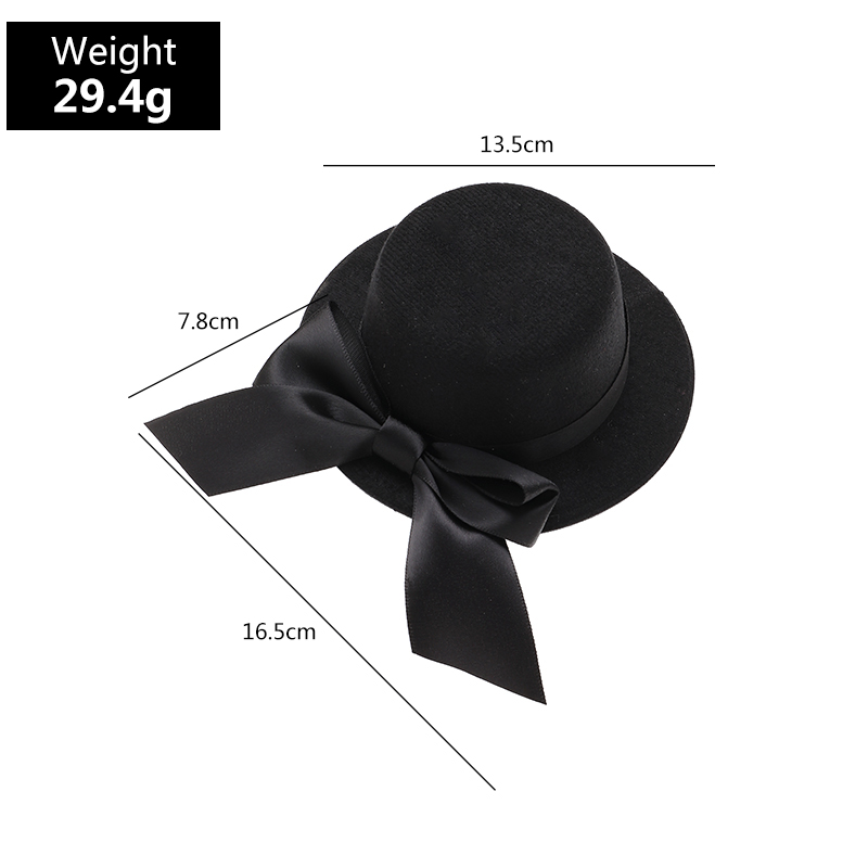 Children's Black Bow Top Hat Wholesale Nihaojewelry display picture 5
