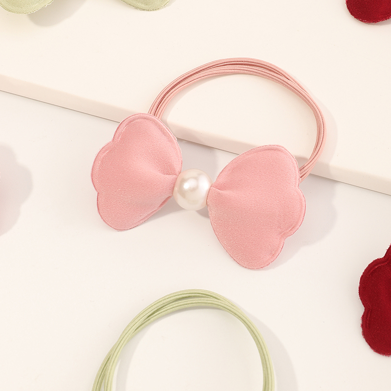 Bowknot Pearl Hair Accessories Hair Rope Hair Tie display picture 3