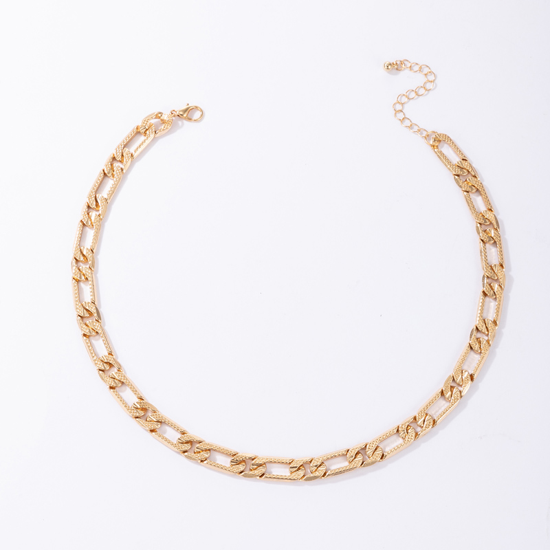 Simple Golden Geometric Necklace Wholesale Nihaojewelry display picture 3