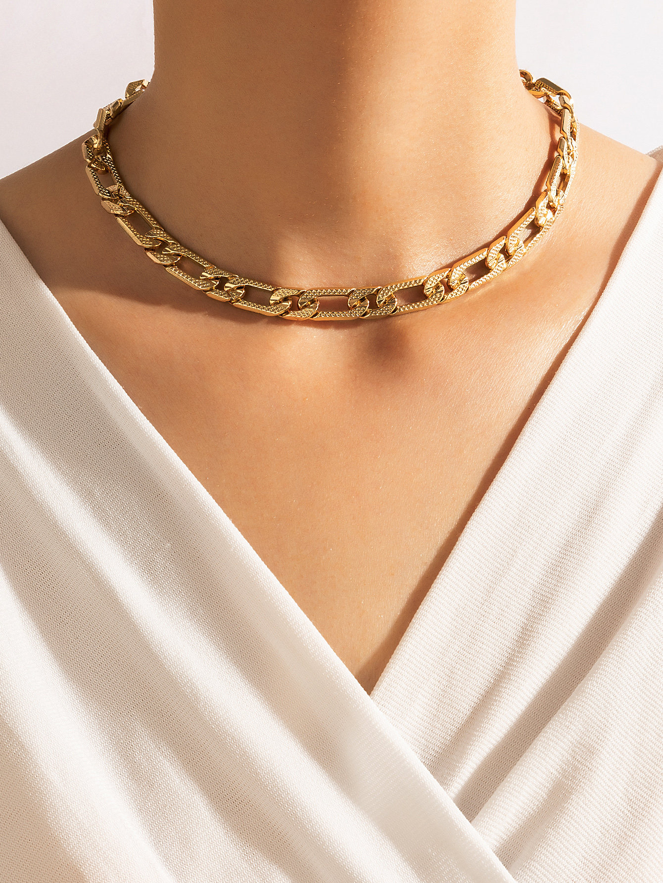 Einfache Goldene Geometrische Halskette Großhandel Nihaojewelry display picture 7