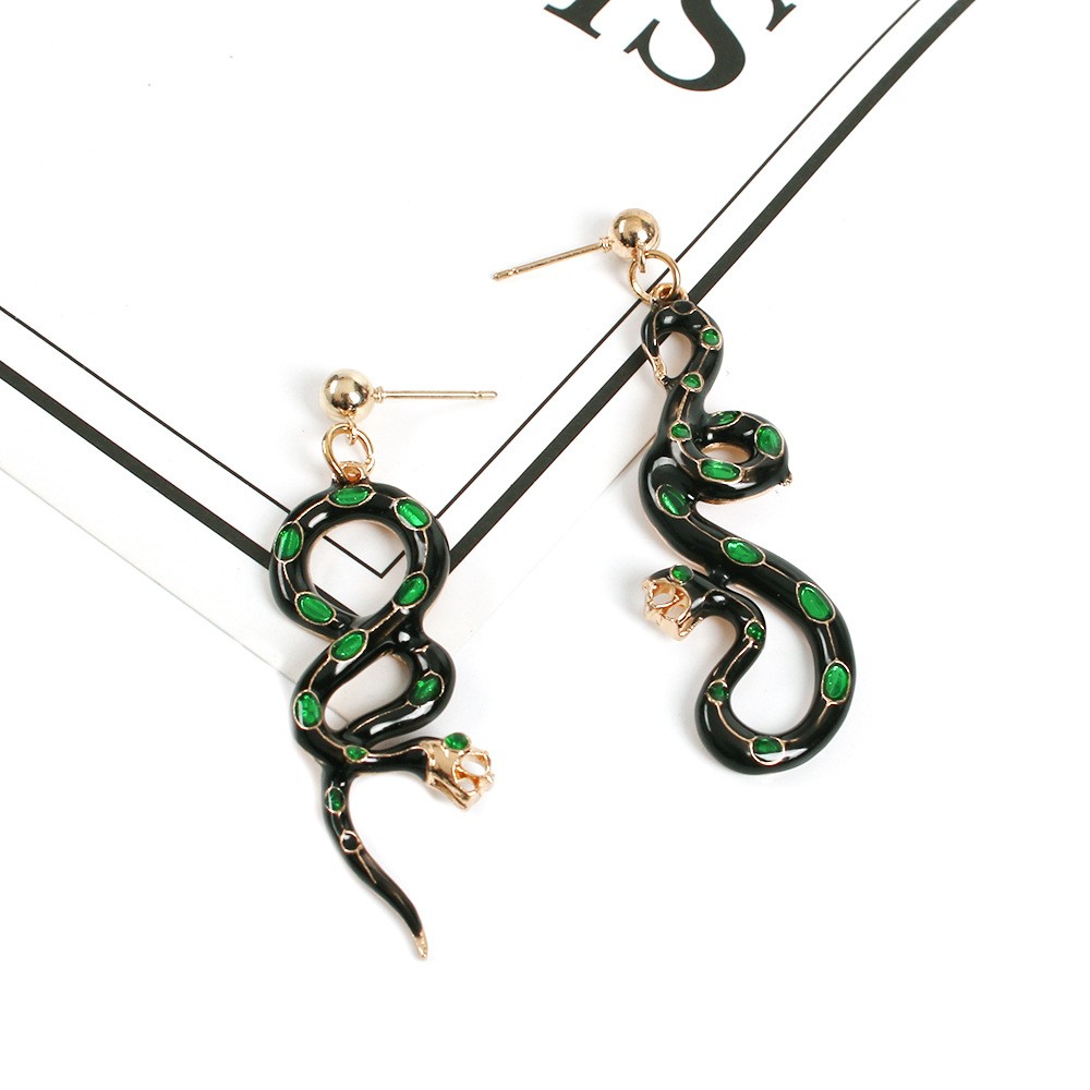 Öltropfen Schlangenform Anhänger Ohrringe Großhandel Nihaojewelry display picture 3