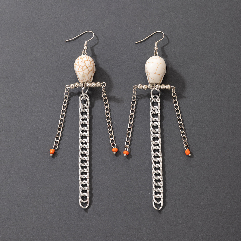 Joyas Creativas Pendientes De Calavera De Halloween display picture 2