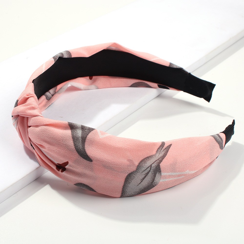Fashion Wide-brimmed Fabric Bow Headband display picture 5