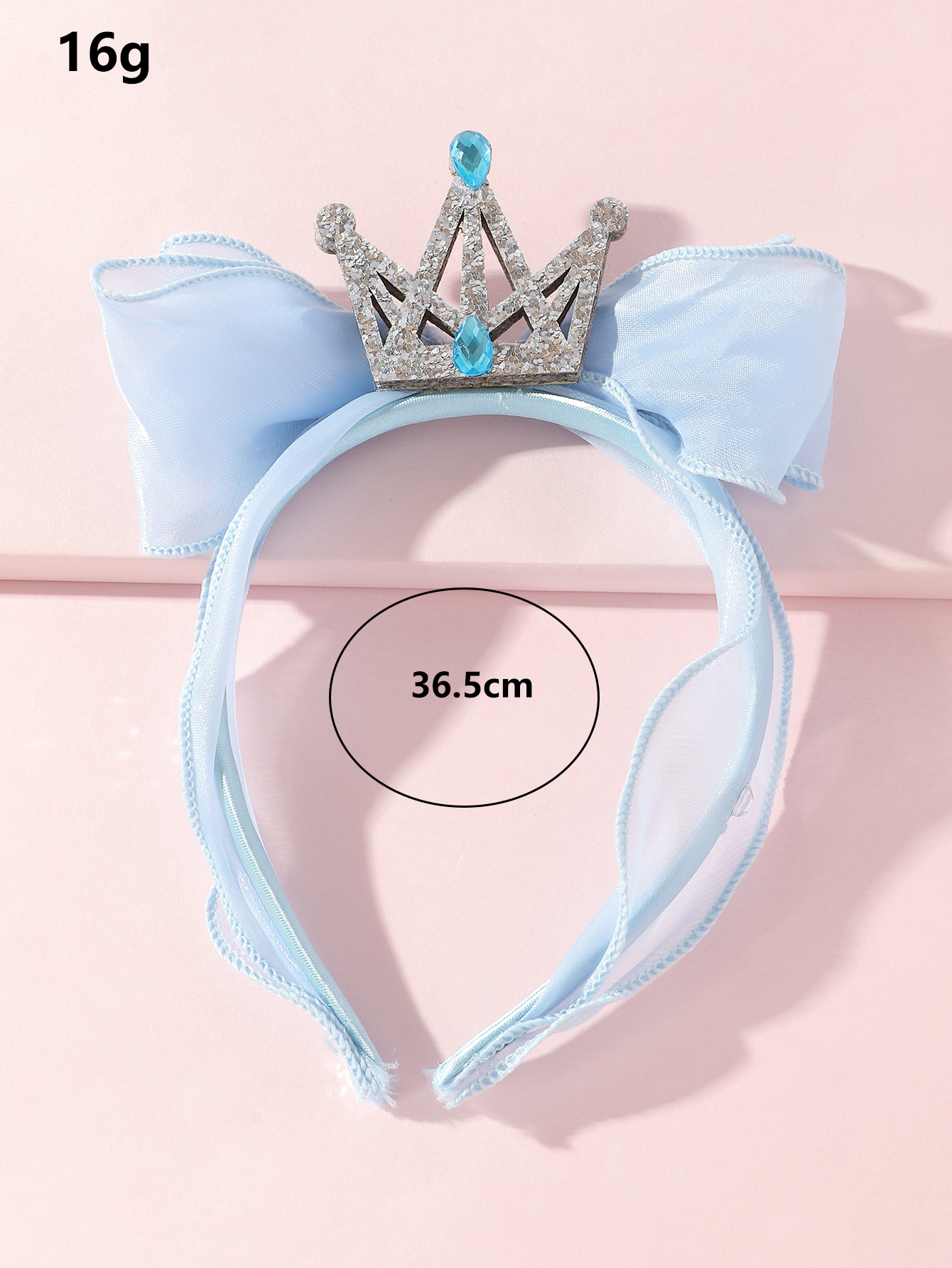 Bowknot Net Yarn Crown Kids Headband Wholesale Nihaojewelry display picture 5