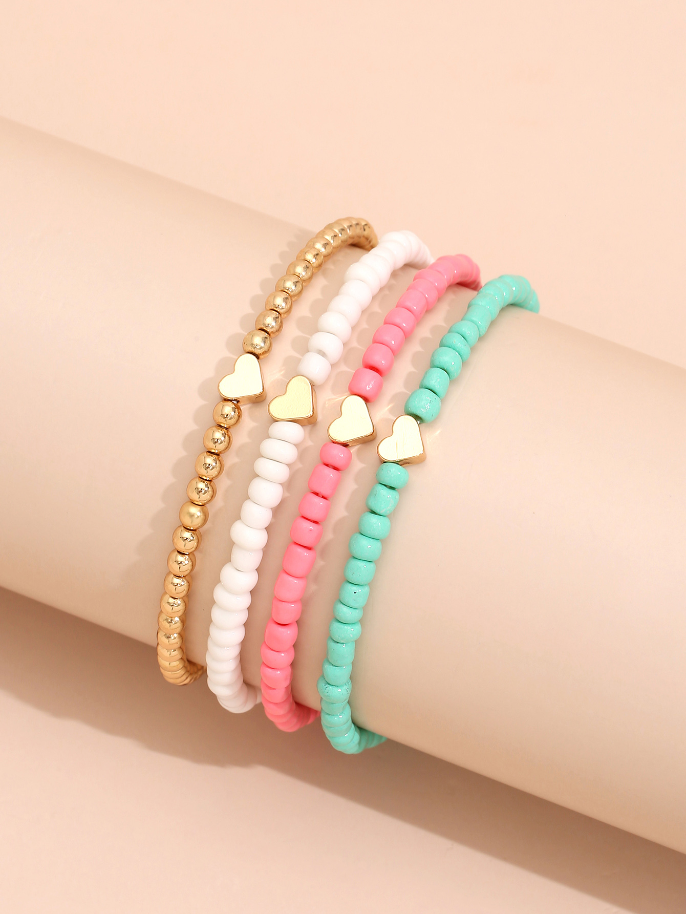 Bohemian Colorful Rice Beads Multi-piece Women's Bracelet display picture 2