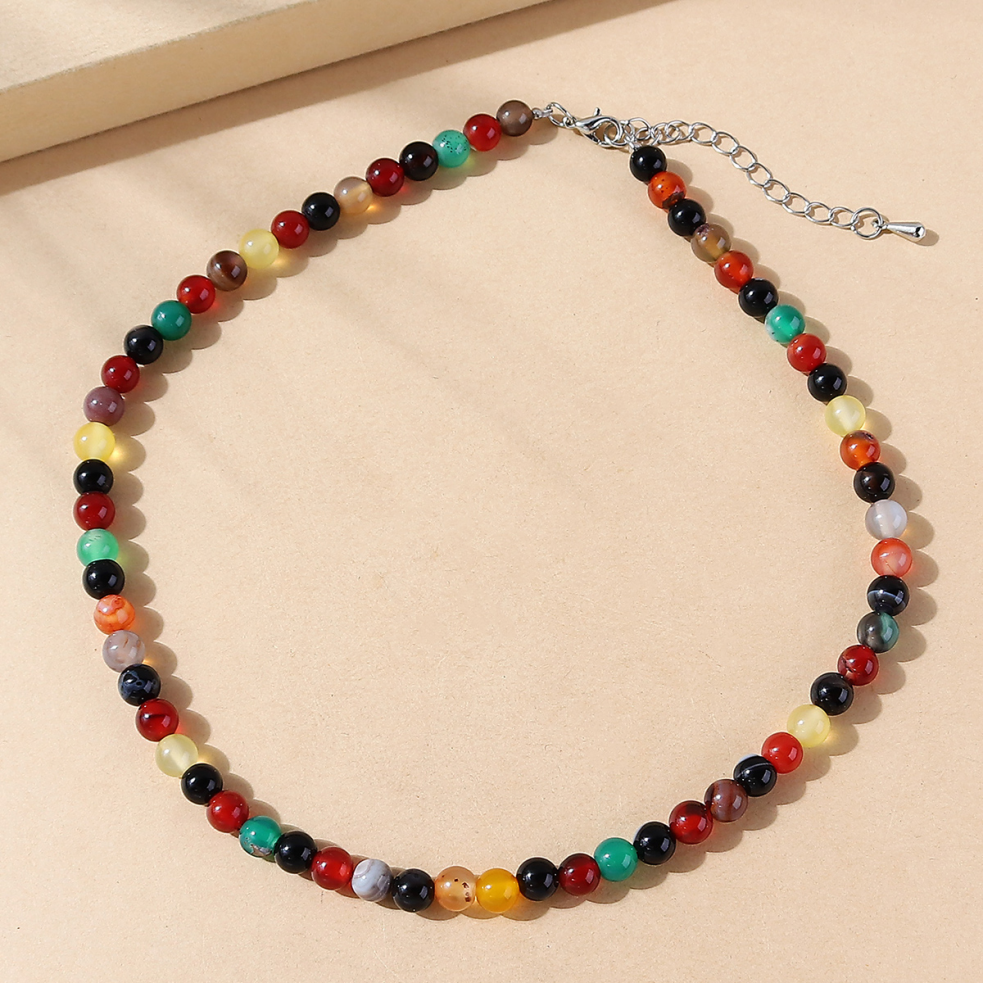 Korean Style Ethnic Style Wild Creative Natural Stone Bead Necklace display picture 1
