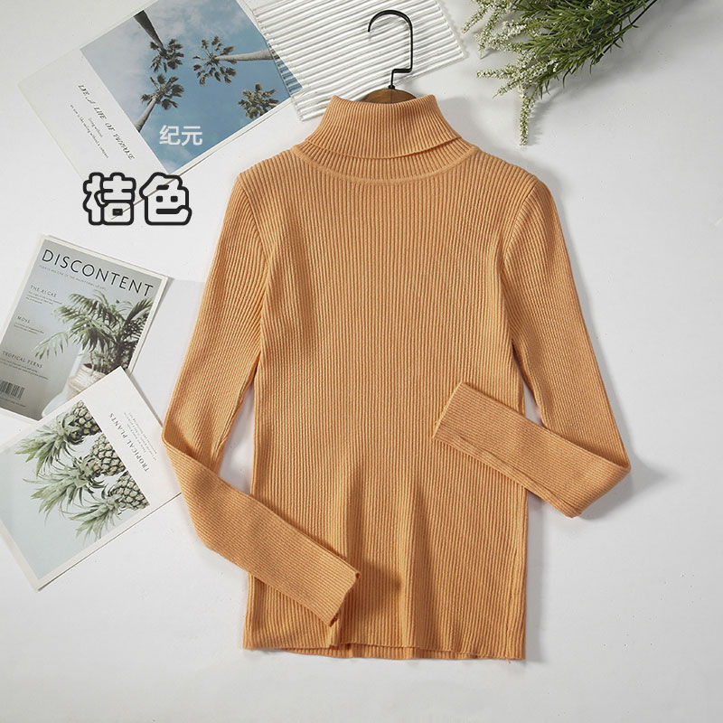 Autumn And Winter Bottoming Shirt New Style Long-sleeved Warm Solid Color Sweater display picture 25