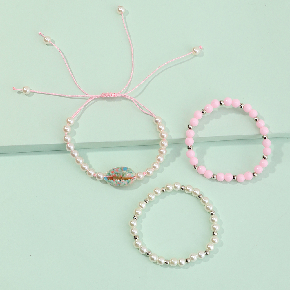 Bracelet De Perles De Coquillage Géométrique Simple En Gros Nihaojewelry display picture 4