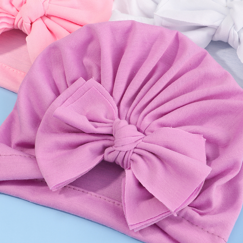 Creative Fan-shaped Solid Color Bowknot Children's Headband Wholesale Nihaojewelry display picture 4