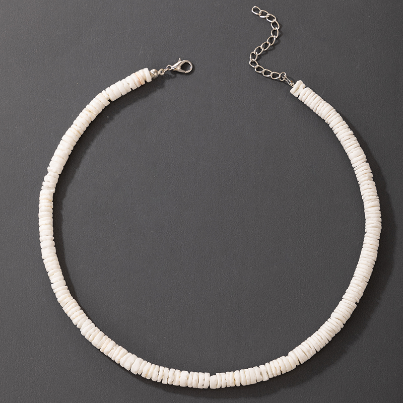 Bohemian Cylindrical Crushed Stone White Necklace Wholesale Nihaojewelry display picture 2