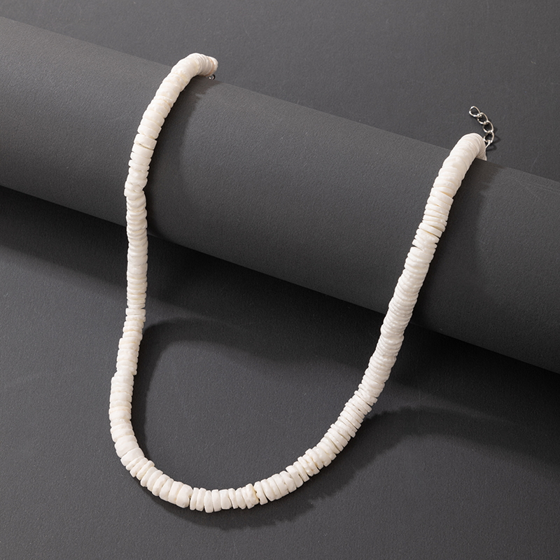 Bohemian Cylindrical Crushed Stone White Necklace Wholesale Nihaojewelry display picture 5