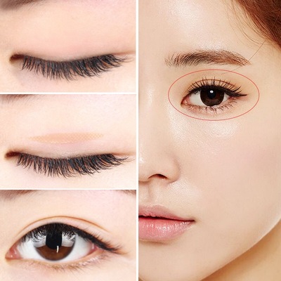 Rolled Plum-shaped Lace Mesh Transparent Double Eyelid Stickers Wholesale Nihaojewelry display picture 2