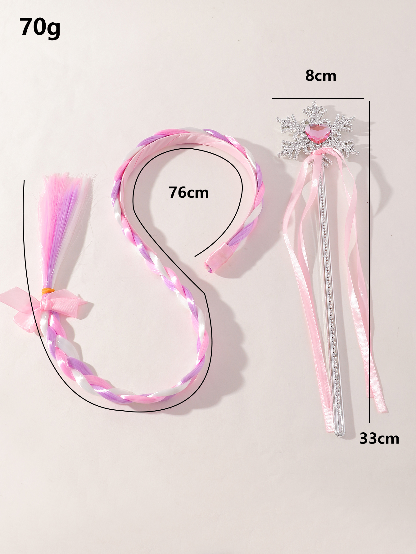 Perruque Coréenne Longue Tresse Bandeau Accessoires Pour Cheveux Pour Enfants En Gros Nihaojewelry display picture 9