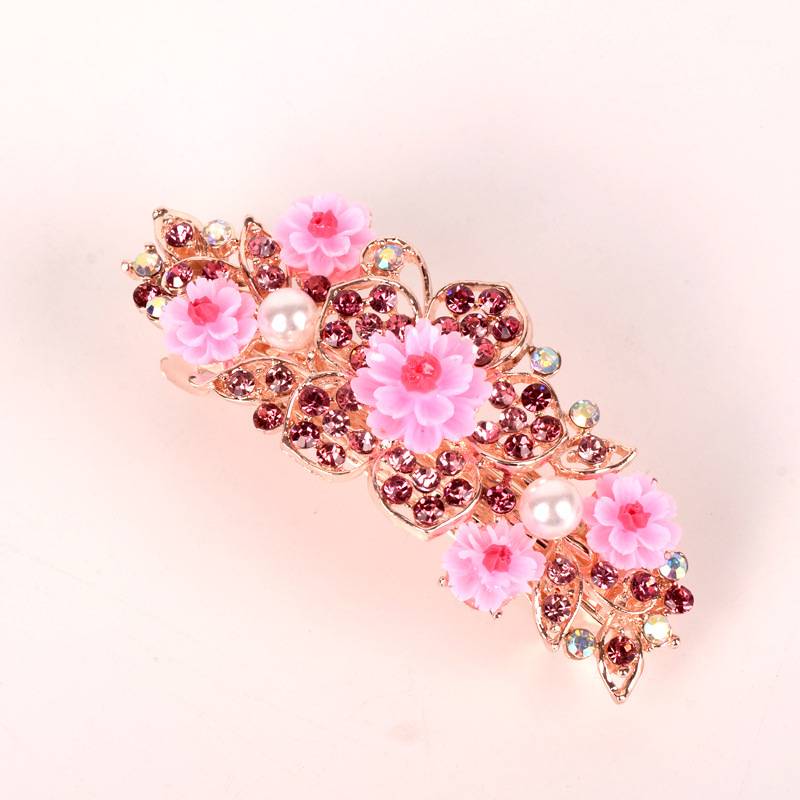 Alloy Rhinestone-inlaid Comb Hair New Hair Accessories Five-tooth Comb Plate Hair Clip display picture 7