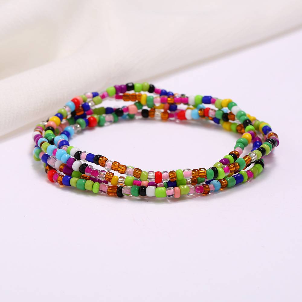 Multi-layer Handmade Colored Rice Beads Beach Chain Fashion Waist Chain Women display picture 24