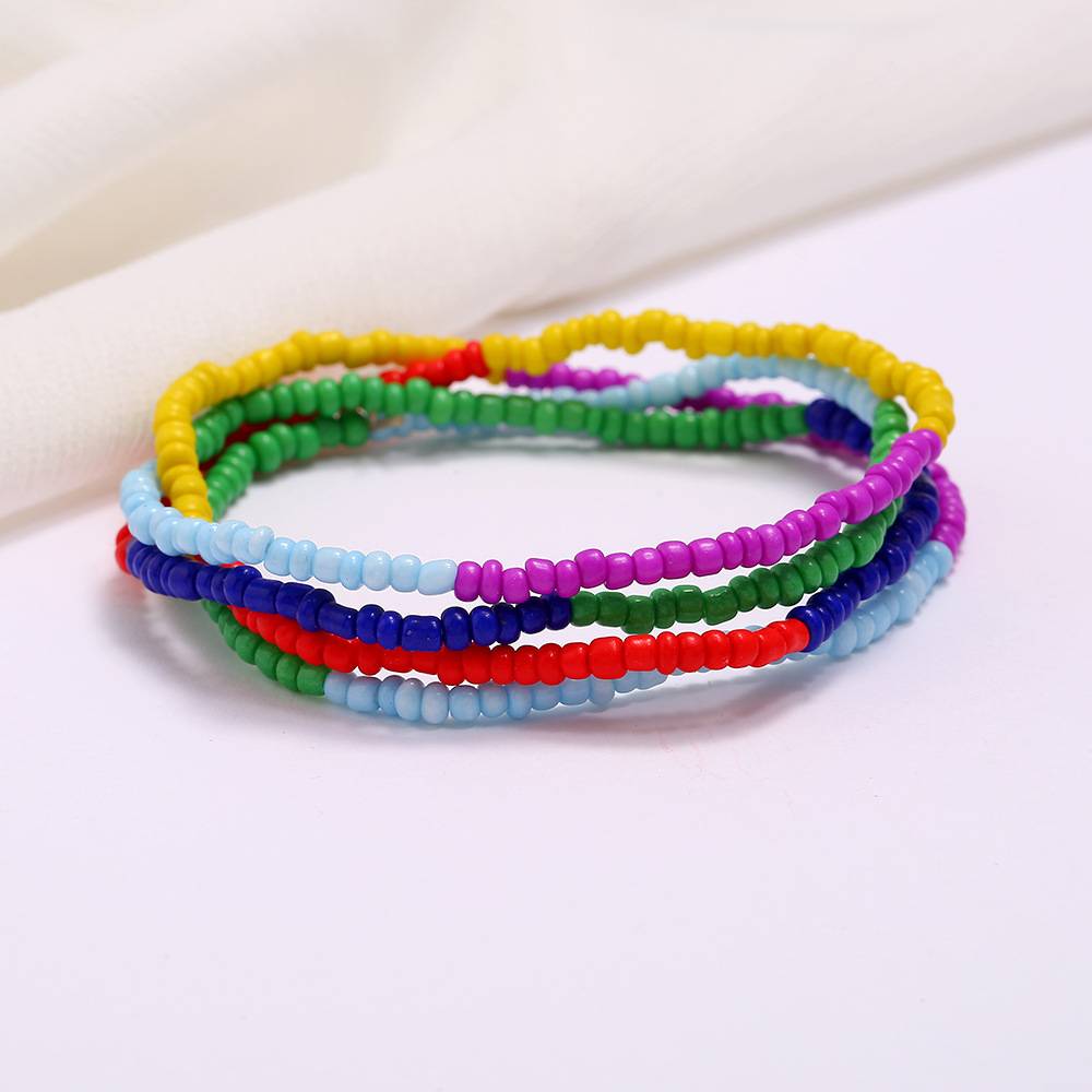 Multi-layer Handmade Colored Rice Beads Beach Chain Fashion Waist Chain Women display picture 26