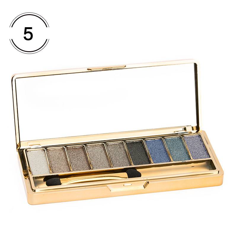 9-color Pearlescent Dazzling Eyeshadow Palette display picture 4