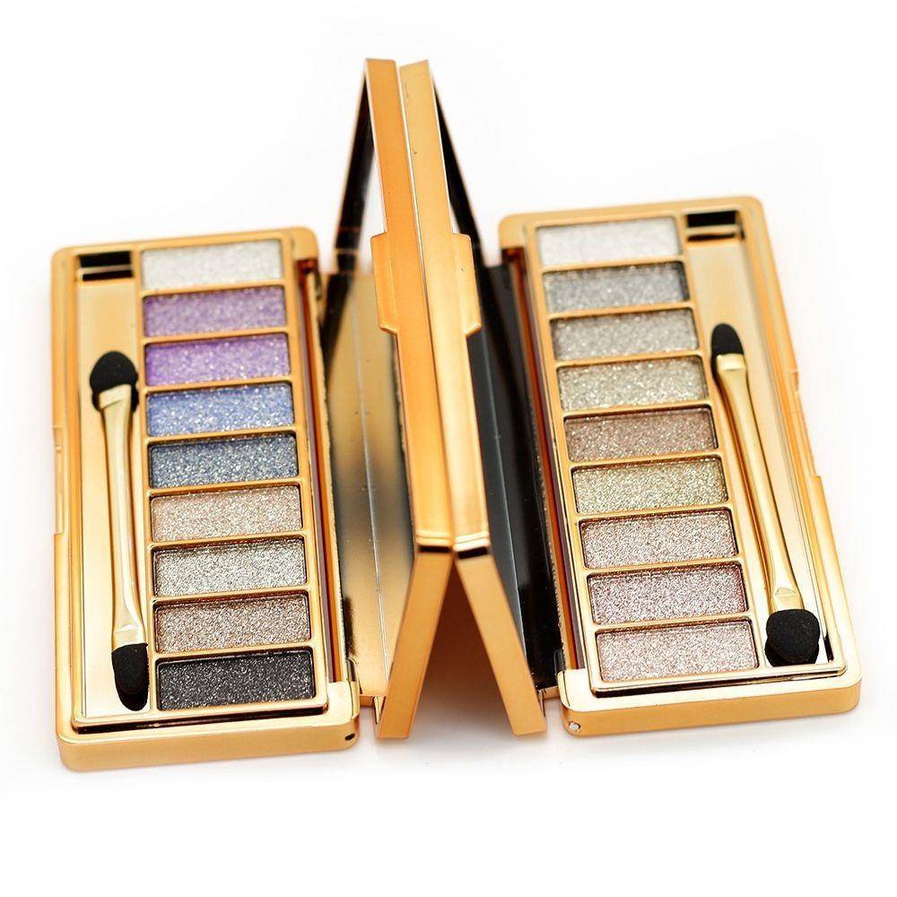 9-color Pearlescent Dazzling Eyeshadow Palette display picture 10