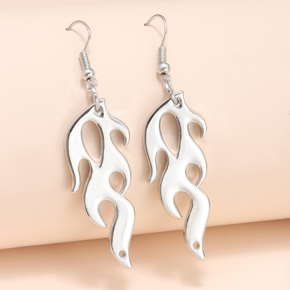 Personality Fashion Flame Shape Simple Earrings Creative Earrings display picture 2