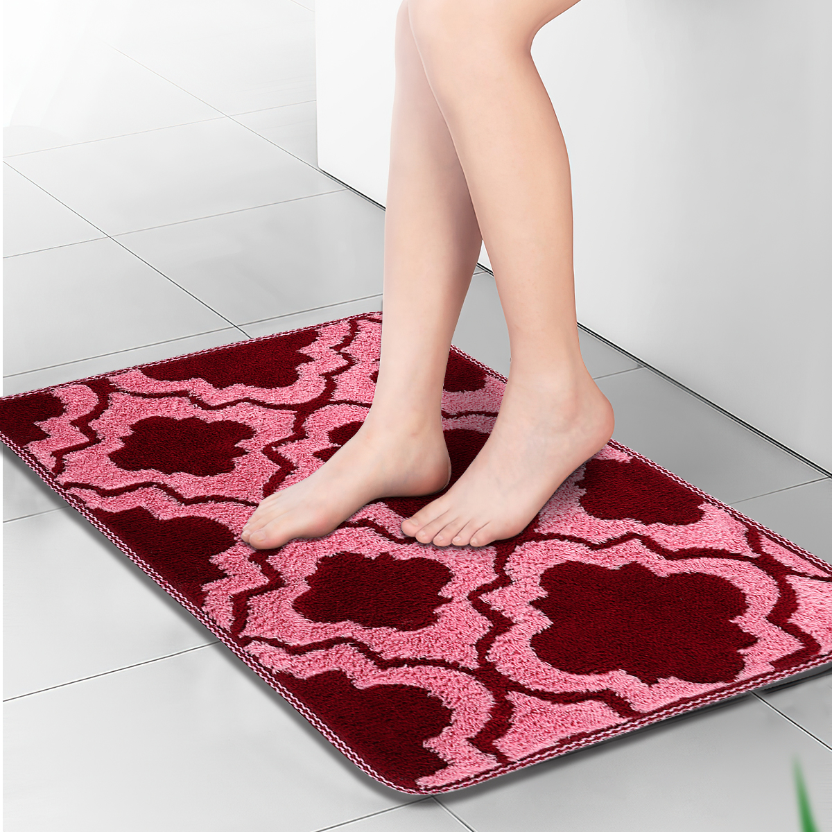 1 Plush Absorbent Non-slip Bathroom Floor Mat 40cm*60cm display picture 6