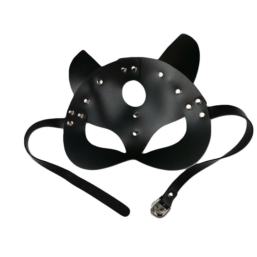 Creative Leather Prey Fox Ear Mask Eye Mask Christmas Party Dance Mask display picture 2