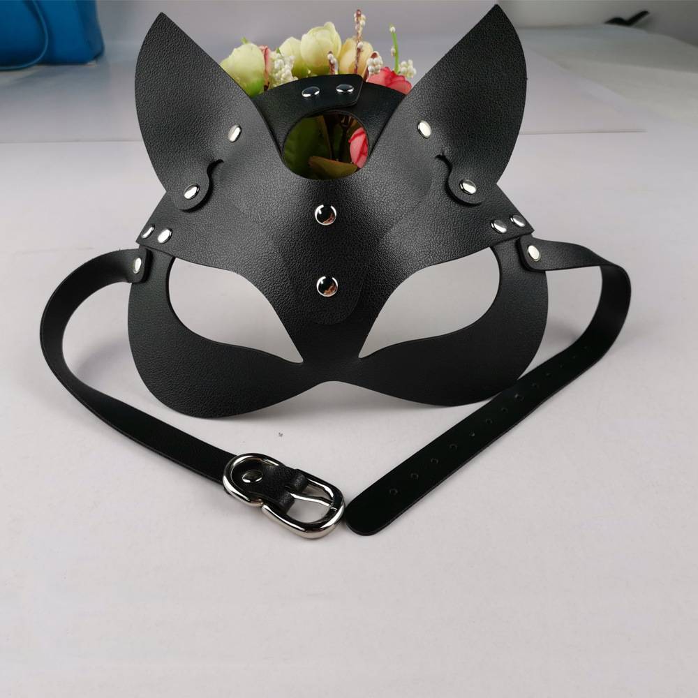 Creative Leather Prey Fox Ear Mask Eye Mask Christmas Party Dance Mask display picture 7