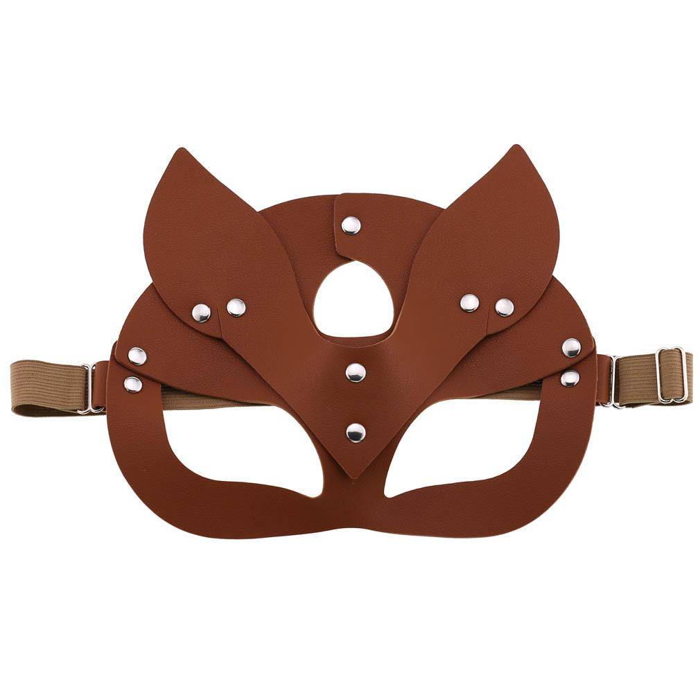 Creative Leather Prey Fox Ear Mask Eye Mask Christmas Party Dance Mask display picture 11