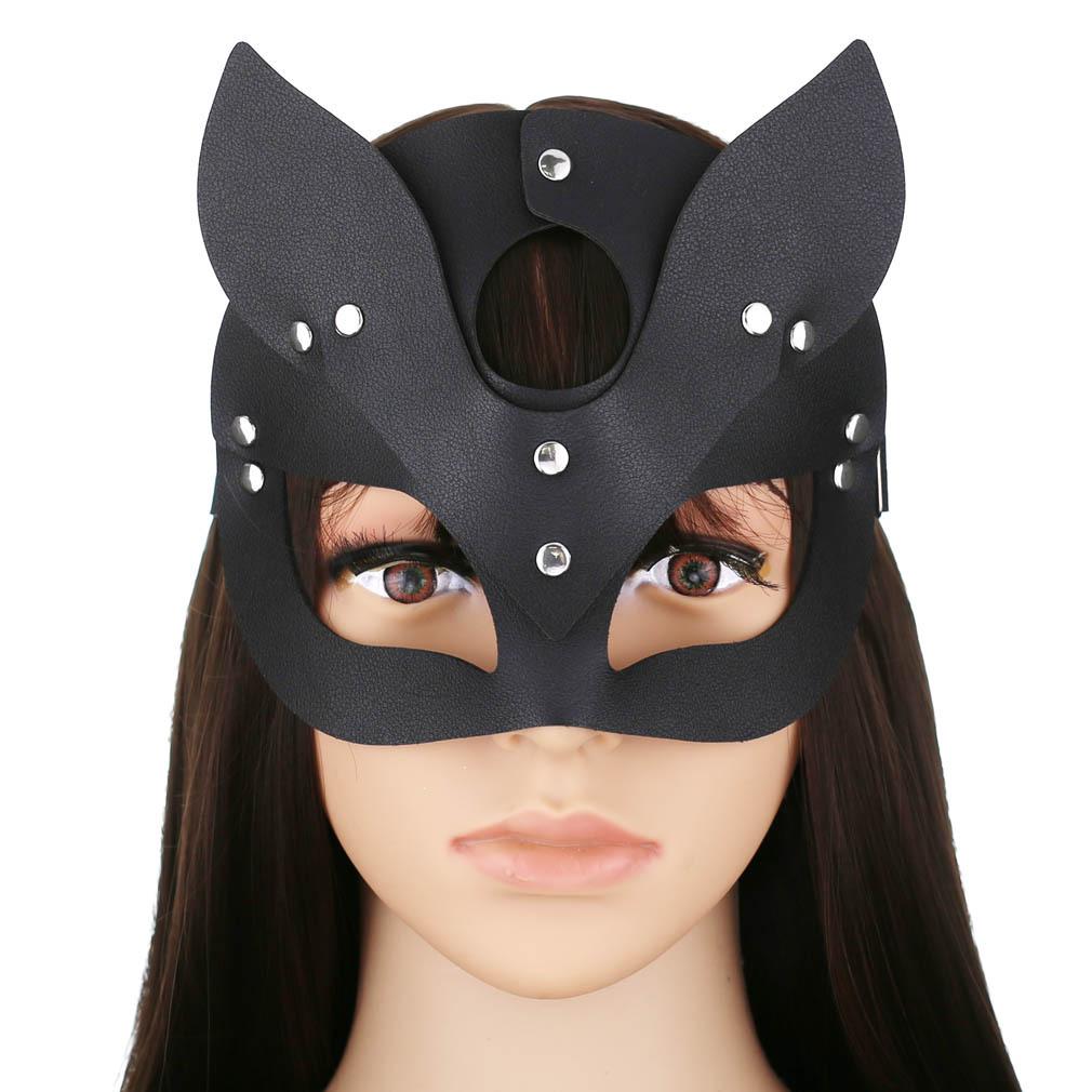 Creative Leather Prey Fox Ear Mask Eye Mask Christmas Party Dance Mask display picture 19