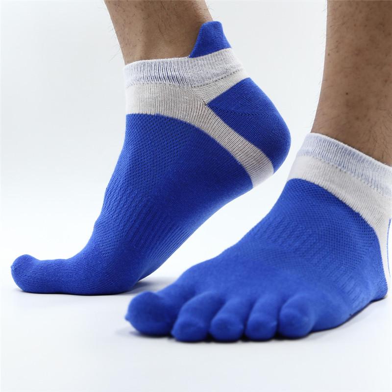 Four Seasons Short-tube Sports Split-toe Socks Breathable Mesh Cotton Socks Five-finger Socks Men&#39;s Socks display picture 4