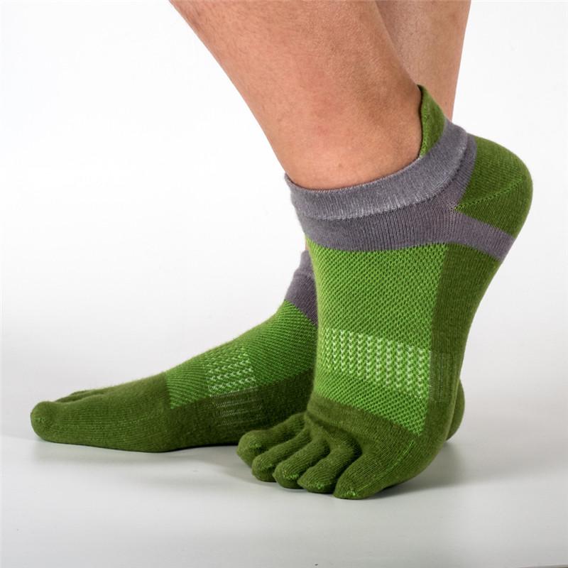 Four Seasons Short-tube Sports Split-toe Socks Breathable Mesh Cotton Socks Five-finger Socks Men&#39;s Socks display picture 5