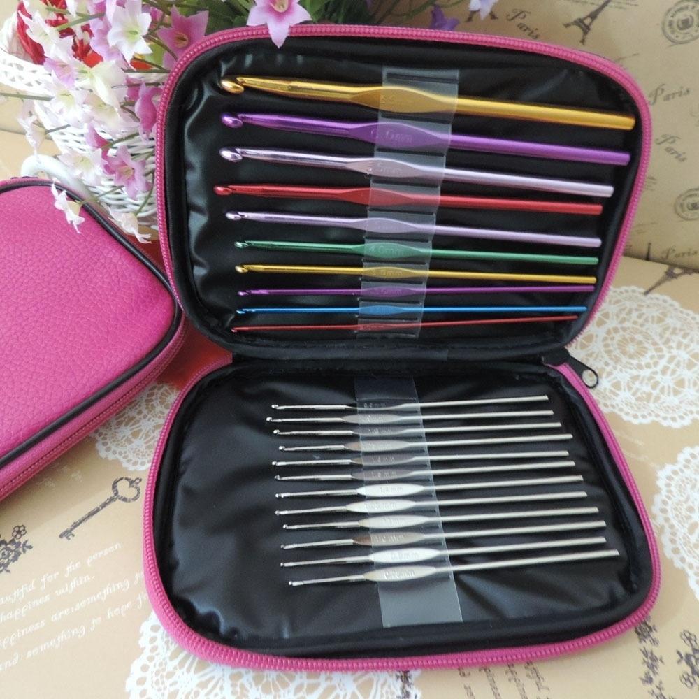 Knitting Tools Sweater Needles Metal Crochet Stainless Steel Aluminum Alloy Crochet Set 22 Sets display picture 1
