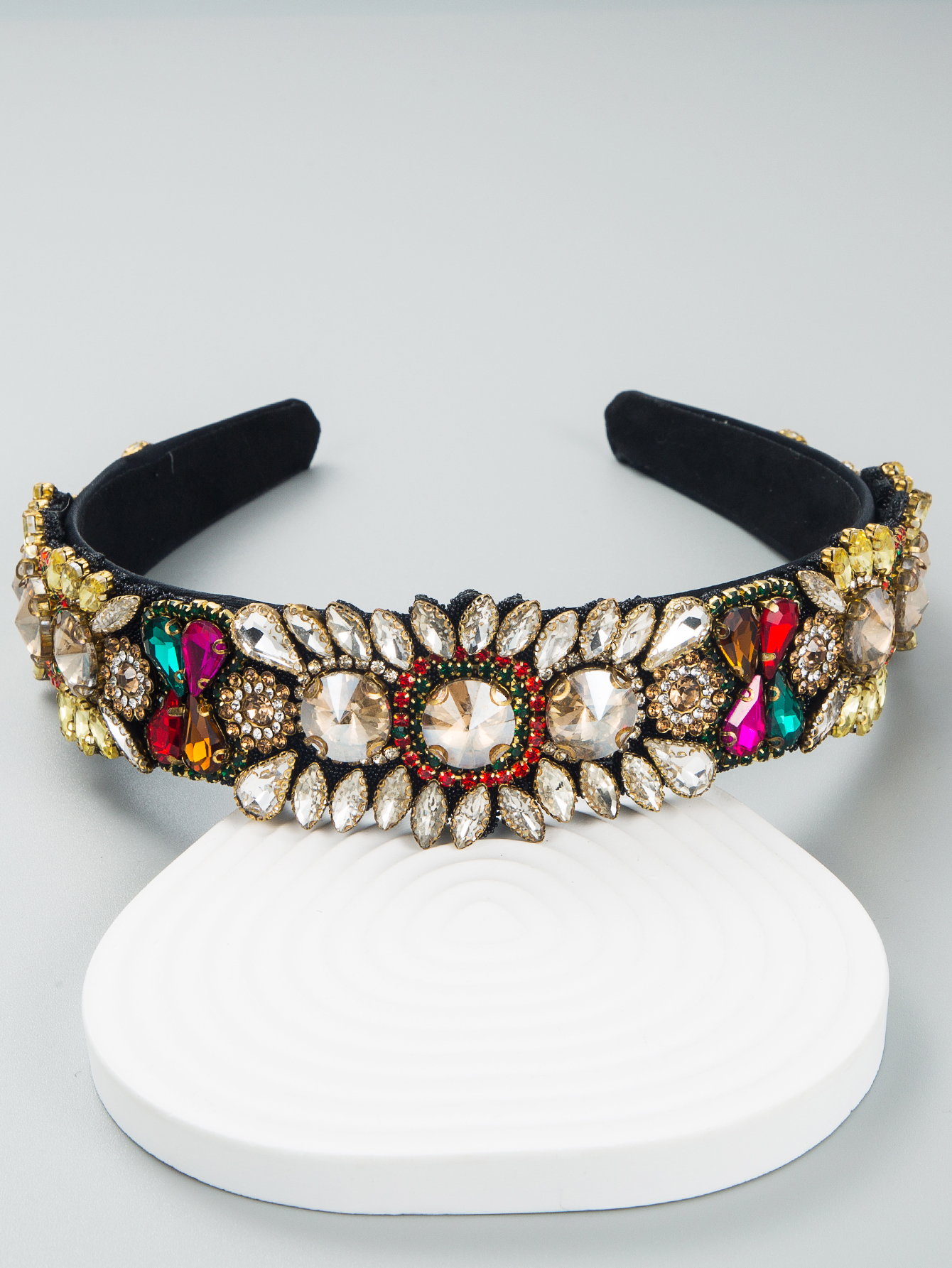 Bandeau Bohème Coloré Baroque Vintage Jeweled Headband display picture 6