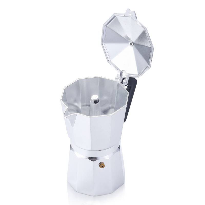 Cafetière Octogonale Octogonale En Aluminium Moka Pot Cafetière Moka En Aluminium display picture 8