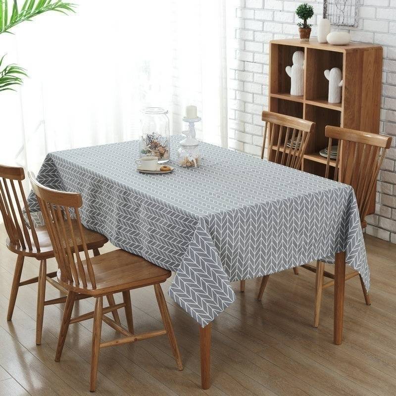 Nappe De Table Basse En Tissu De Décoration De Table Simple En Coton Et Lin display picture 1