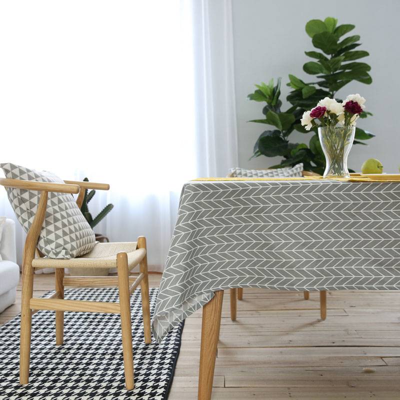 Nappe De Table Basse En Tissu De Décoration De Table Simple En Coton Et Lin display picture 2