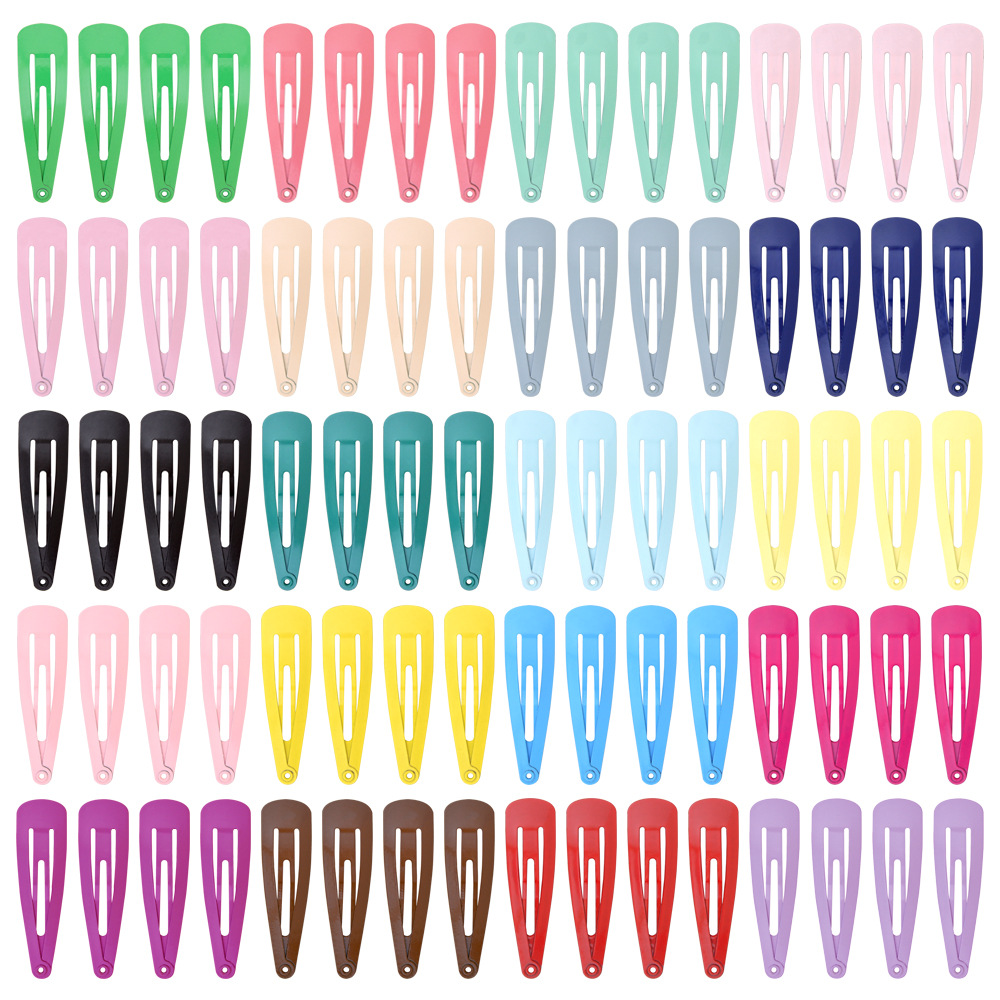 Girl'S Simple Style Solid Color Iron Spray Paint Stoving Varnish Hair Clip display picture 13