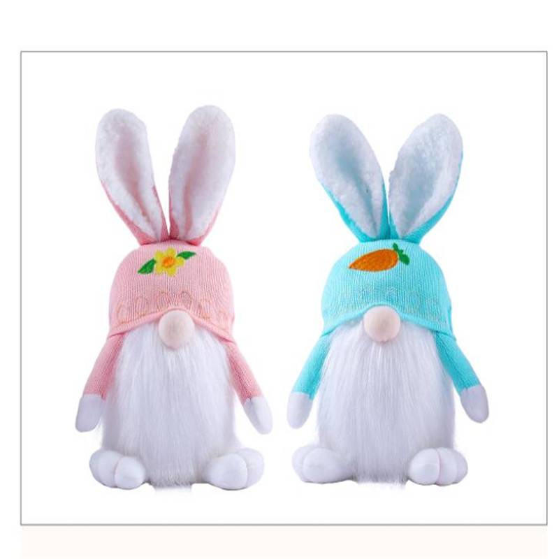 Luminous Easter Knitted Wool Bunny Doll Decoration Forest Elf Bunny Decoration display picture 9