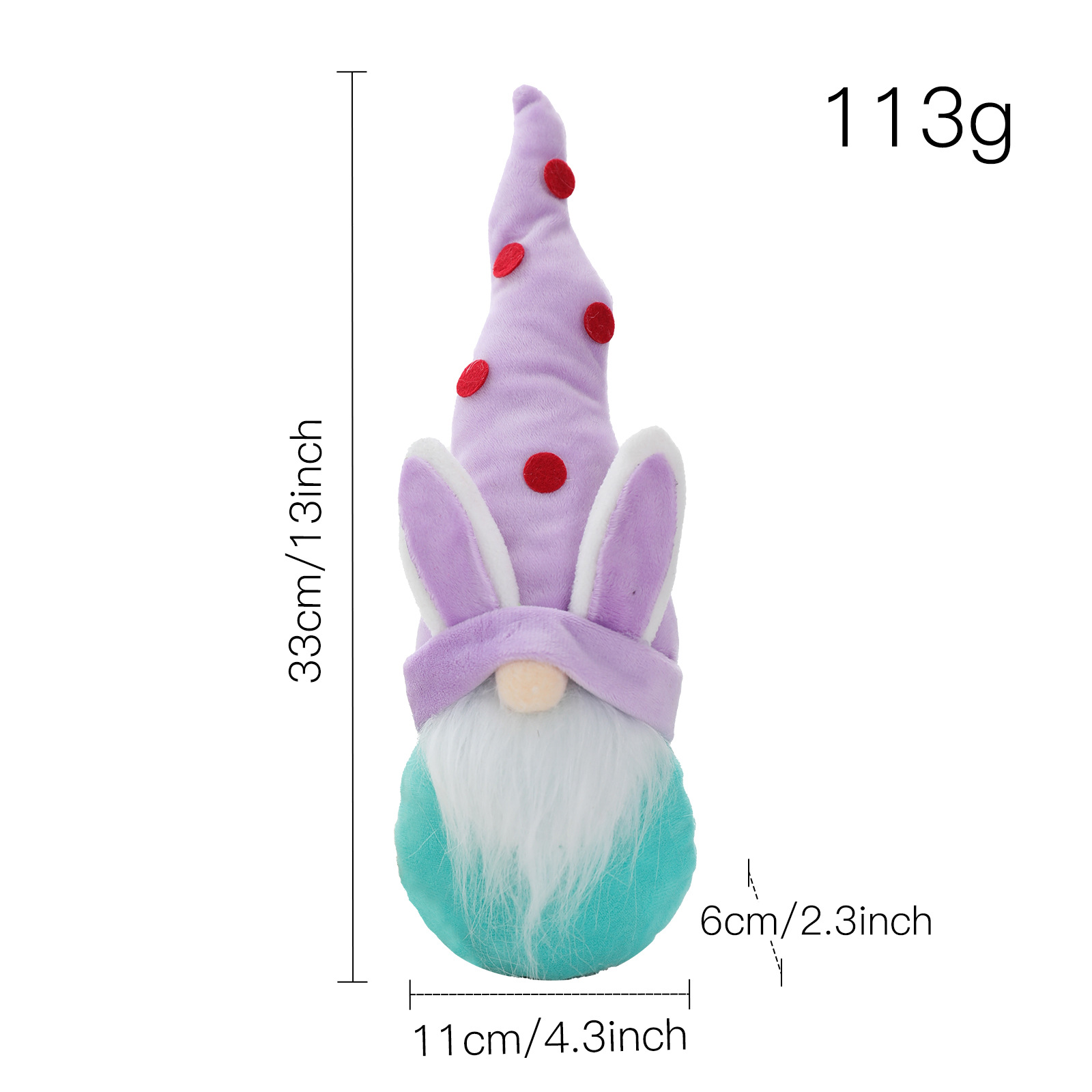 Easter Faceless Doll Decoration Cartoon Bunny Doll Holiday Cute Elf Ornaments display picture 1