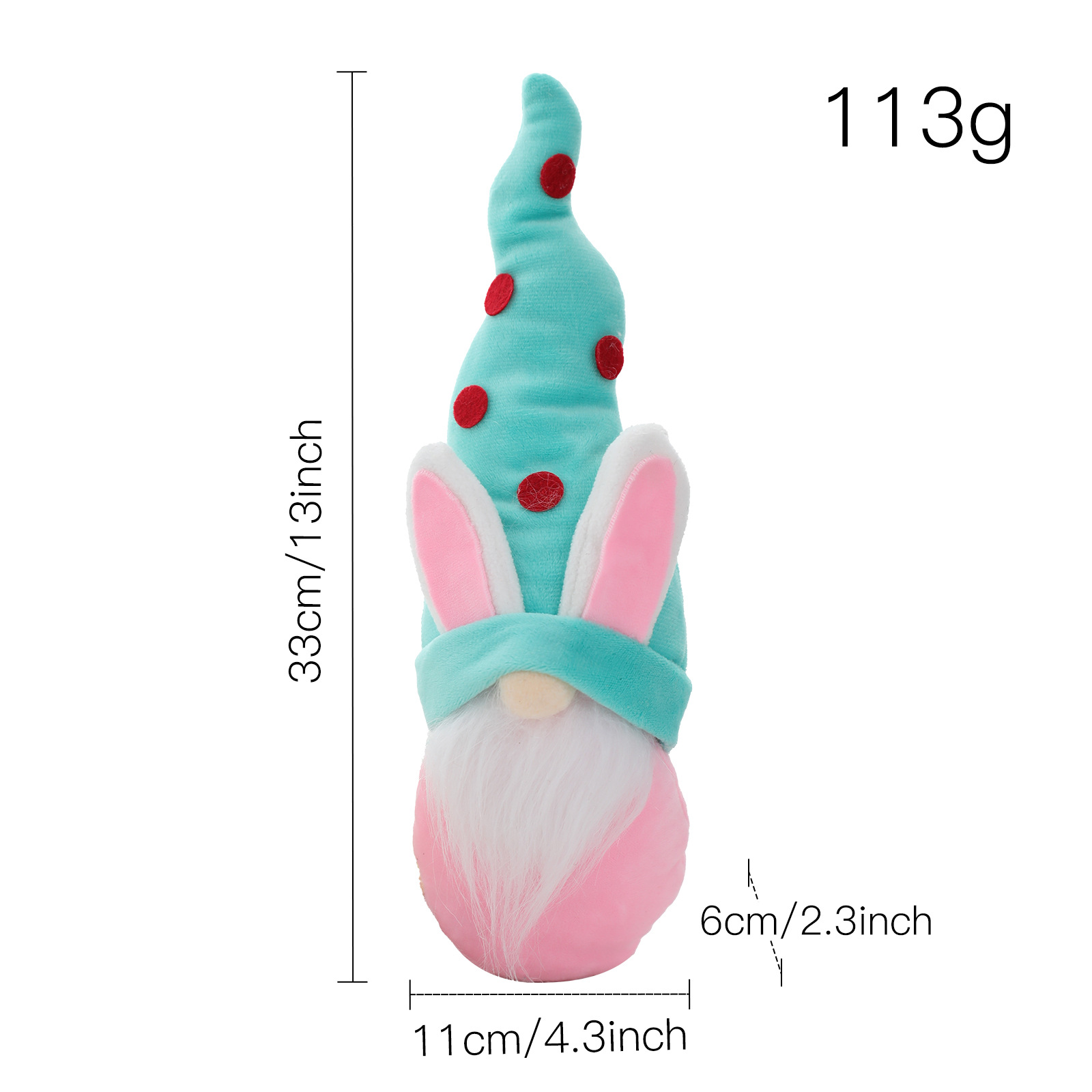 Easter Faceless Doll Decoration Cartoon Bunny Doll Holiday Cute Elf Ornaments display picture 2