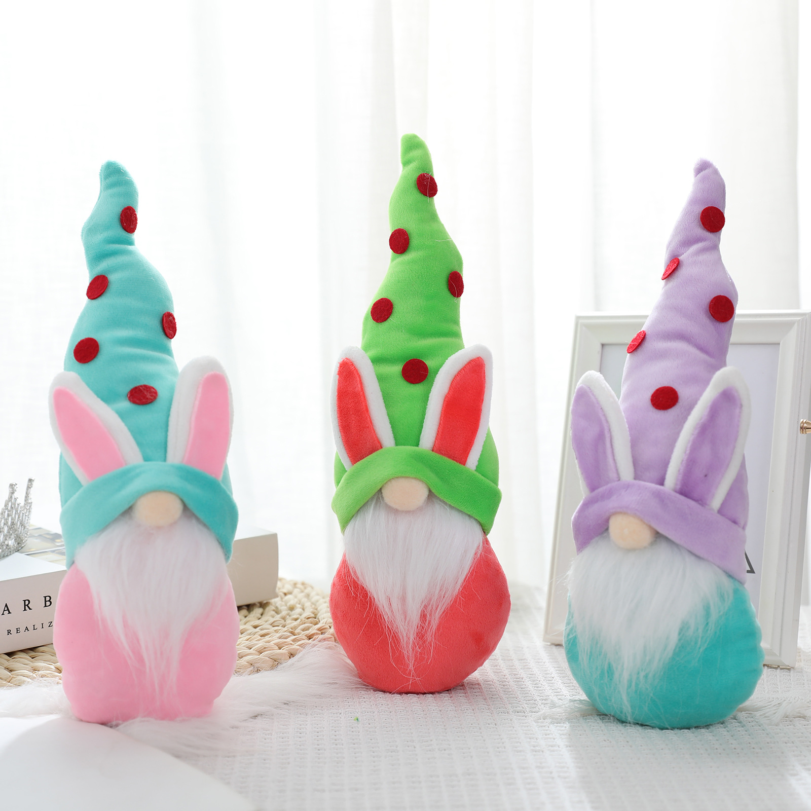 Easter Faceless Doll Decoration Cartoon Bunny Doll Holiday Cute Elf Ornaments display picture 8