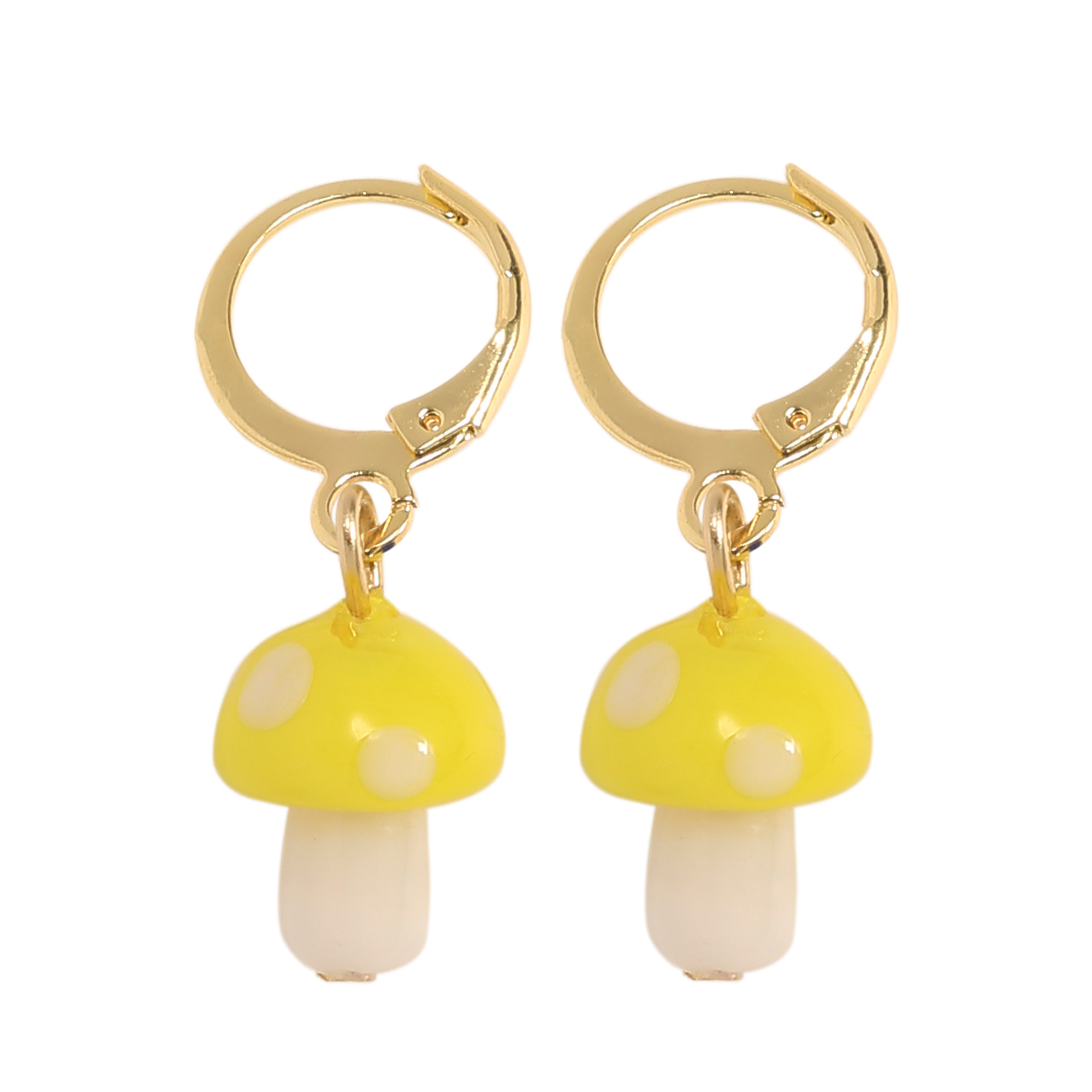 Pendientes De Setas De Lunares Lindos De Moda Pendientes Simples Mujeres display picture 2