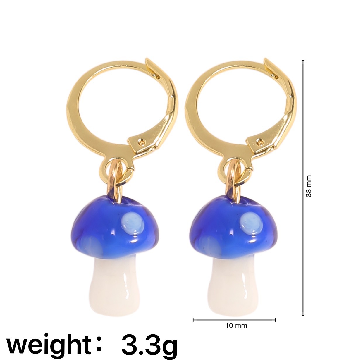 Pendientes De Setas De Lunares Lindos De Moda Pendientes Simples Mujeres display picture 6