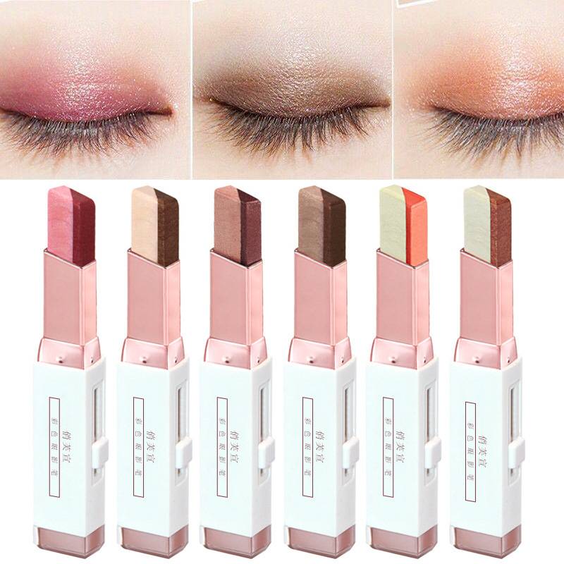Two-color Eye Shadow Stick Velvet Gradient Pearlescent Eye Shadow display picture 3